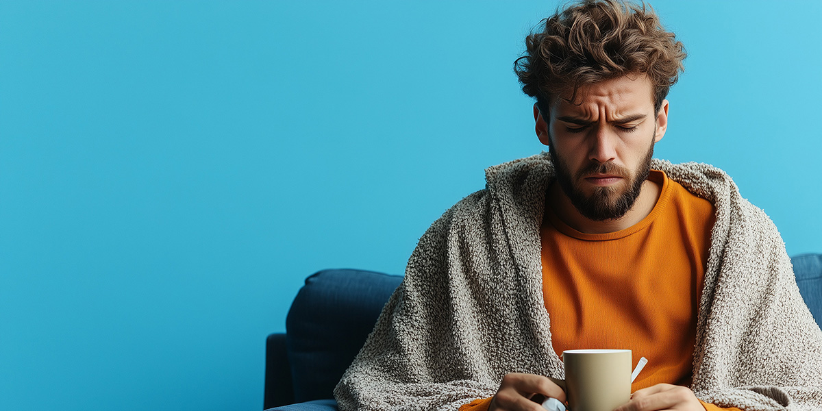 Guy with a cold