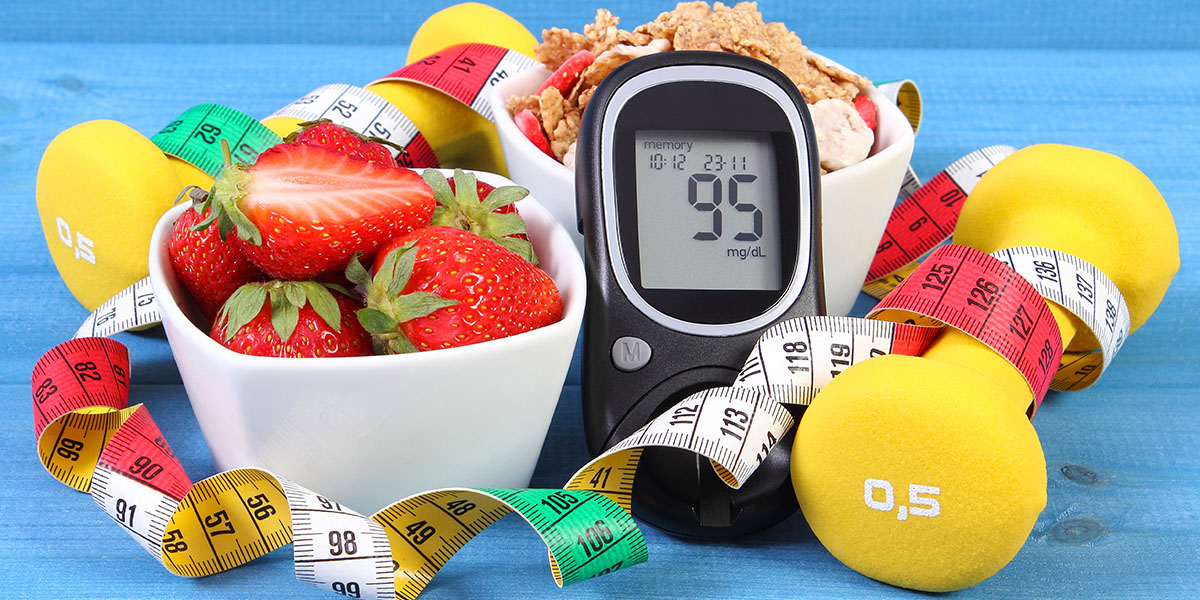 fruit and weights